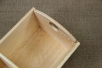 Wooden Dough Bowl with 2 Partitions Fourth Depiction