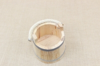 Wooden Milk Bucket with Lid & Rope 4.5 liters Fifth Depiction