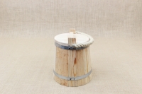Wooden Milk Bucket with Lid & Rope 7.5 liters First Depiction