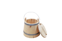 Wooden Milk Bucket with Lid 4.5 liters Twelfth Depiction