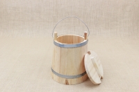 Wooden Milk Bucket with Lid 7.5 liters Second Depiction