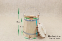 Wooden Milk Bucket with Lid 7.5 liters Seventh Depiction