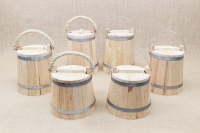 Wooden Milk Bucket with Lid 10 liters Tenth Depiction