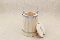 Wooden Milk Bucket with Lid 10 liters Second Depiction