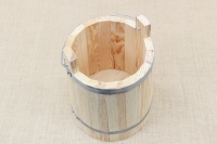 Wooden Milk Bucket with Lid 10 liters Fifth Depiction