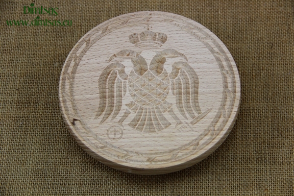 Wooden Stamp for Holy Bread Two-Headed Eagle 16 cm