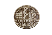 Wooden Stamp for Holy Bread with Wreath 17 cm Sixth Depiction