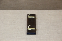 Wooden Wall Hanger with 2 Metal Hooks Black Second Depiction