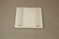 Wooden Cutting Surface - Wooden Serving Plate with Groove Square No2 Second Depiction
