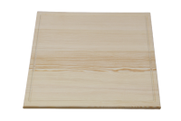 Wooden Cutting Surface - Wooden Serving Plate with Groove Square No5 Eleventh Depiction