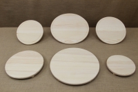 Wooden Cutting Surface - Wooden Serving Plate Round No1 Eighth Depiction