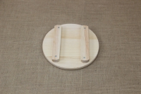Wooden Cutting Surface - Wooden Serving Plate with Groove Round No1 Second Depiction