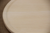 Ξύλινη Επιφάνεια Κοπής - Ξύλινο Πλατώ Σερβιρίσματος με Λούκι Στρόγγυλο Νο1 Απεικόνιση Τρίτη