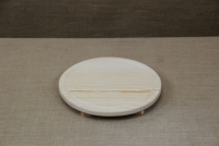Wooden Cutting Surface - Wooden Serving Plate with Groove Round No2 First Depiction