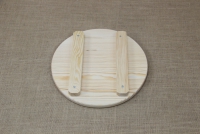 Wooden Cutting Surface - Wooden Serving Plate with Groove Round No2 Second Depiction