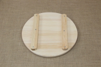 Wooden Cutting Surface - Wooden Serving Plate Round No3 Second Depiction