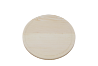 Wooden Cutting Surface - Wooden Serving Plate with Groove Round No3 Tenth Depiction