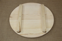 Wooden Cutting Surface - Wooden Serving Plate Round No5 Second Depiction