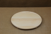 Wooden Cutting Surface - Wooden Serving Plate with Gutter Round No5 First Depiction