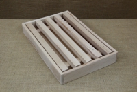 Wooden Bread Cutting Board with Slits and a Removable Crumb Collector Fourteenth Depiction