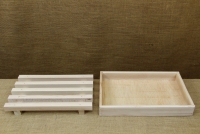 Ξύλινη Πλάκα Κοπής Ψωμιού με Συλλέκτη για Ψίχουλα και Αφαιρούμενη Βάση Απεικόνιση Έβδομη