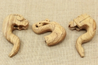 Wooden Gklitsa from Olive Tree in a Horse Shape Sixth Depiction