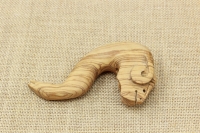 Wooden Gklitsa from Olive Tree in a Ram Shape Second Depiction
