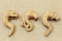 Wooden Gklitsa from Olive Tree in a Ram Shape Fourth Depiction