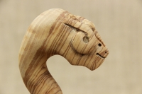 Wooden Gklitsa from Olive Tree in a Ram Shape Ninth Depiction