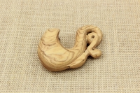 Wooden Gklitsa from Olive Tree with a Snake Shape Third Depiction