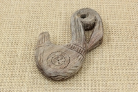 Wooden Gklitsa from Walnut Tree with a Snake Shape First Depiction