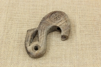 Wooden Gklitsa from Walnut Tree with a Snake Shape Fourth Depiction
