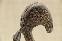 Wooden Gklitsa from Walnut Tree with a Snake Shape Sixth Depiction