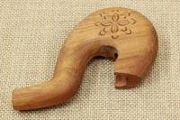 Wooden Gklitsa from Cherry Tree No4 with a Flower Design Second Depiction