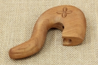 Wooden Gklitsa from Cherry Tree No6 with a Flower Design Second Depiction