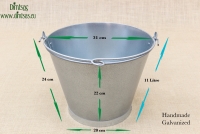 Iron Bucket Galvanized 11 litres Series 3 Ninth Depiction