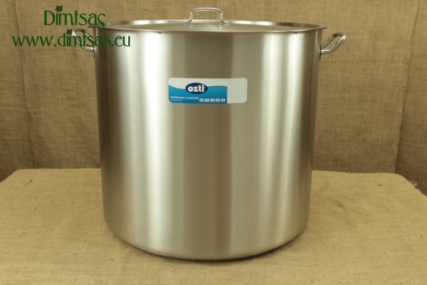 Stock Pot Stainless Steel 60x55 1.4 mm with Sandwich Bottom 150 lit
