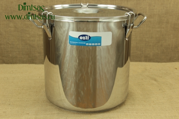 Food Carrying Container Stainless Steel 40x40 50 lit with Sandwich Bottom