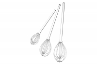 Whisk Stainless Steel 52 cm Third Depiction