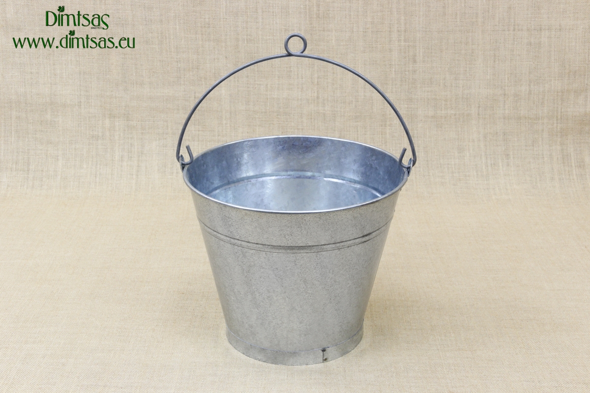 Iron Bucket Conical Galvanized No4 12 liters