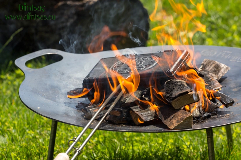 Petromax Campfire Griddle and Fire Bowl, Steel with 3 Removable