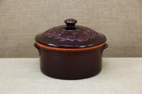 Clay Casserole 5.5 Liters Brown Third Depiction