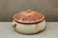 Clay Dutch Oven Handmade Curved 17 Liters Beige Second Depiction