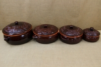 Clay Dutch Oven Curved 3 Liters Brown Fifteenth Depiction