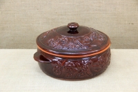 Clay Dutch Oven Curved 7.5 Liters Brown Second Depiction