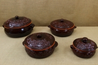 Clay Dutch Oven Handmade Curved 17 Liters Brown Twelfth Depiction