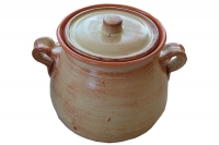 Clay Crock Pot 4 Liters Beige Twelfth Depiction