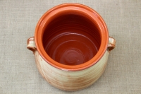 Clay Crock Pot Handmade 14 Liters Beige Fourth Depiction
