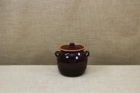 Clay Crock Pot 3 Liters Brown Third Depiction