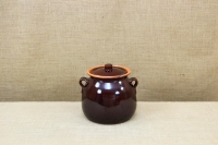 Clay Crock Pot 4 Liters Brown Third Depiction